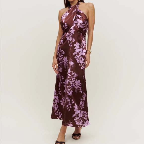 Reformation Silk Midi Dress NWT - Picture 4 of 5